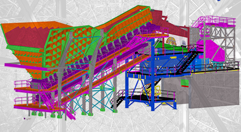 dessinateur projeteur avec Tekla pour gestion du bim et modelisation